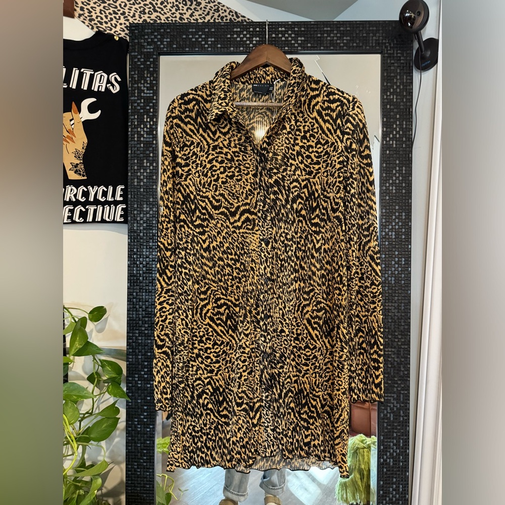 ASOS leopard button down